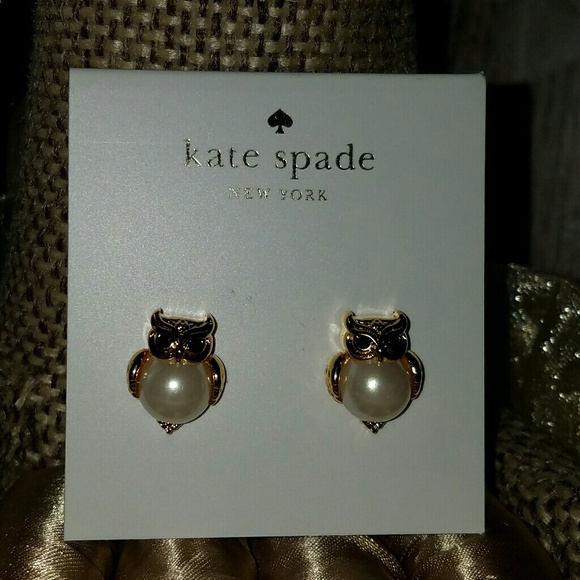 Kate spade owl pearl stud earrings - Picture 4 of 4